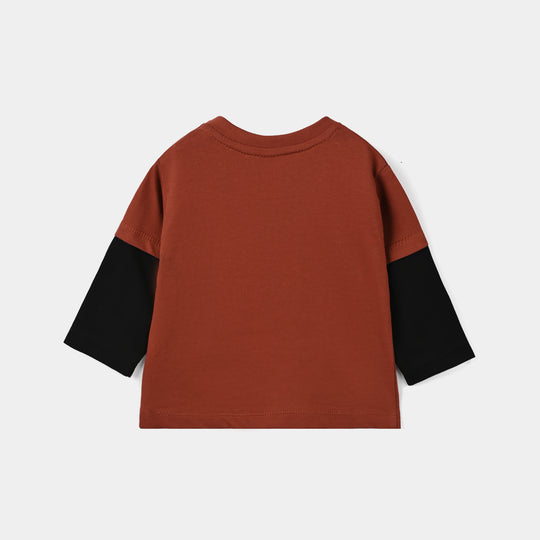 Infant Boys Cotton Jersey T-Shirt F/S Tiger