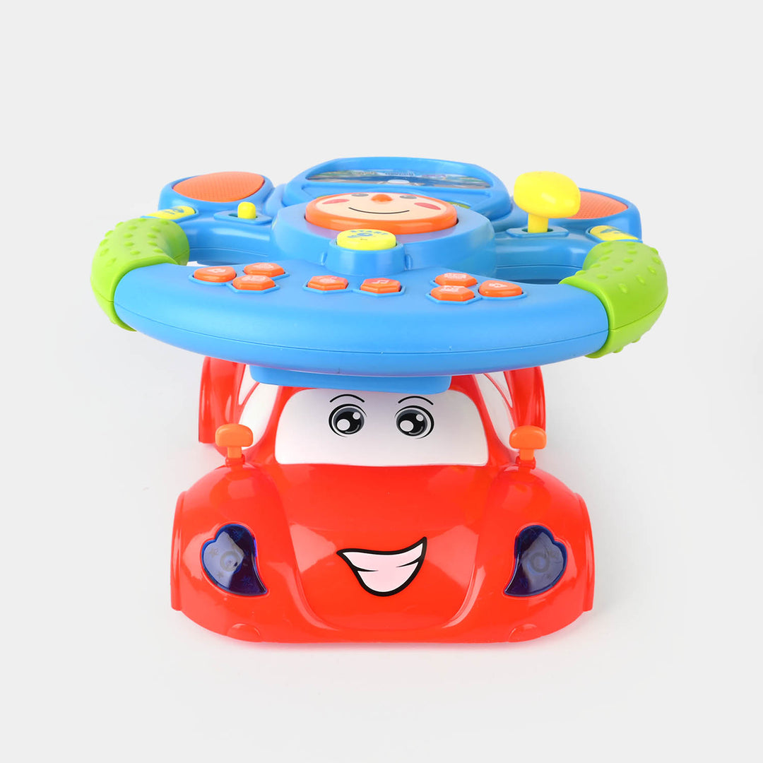 Interactive Educational Steering Wheel Toy With Projection