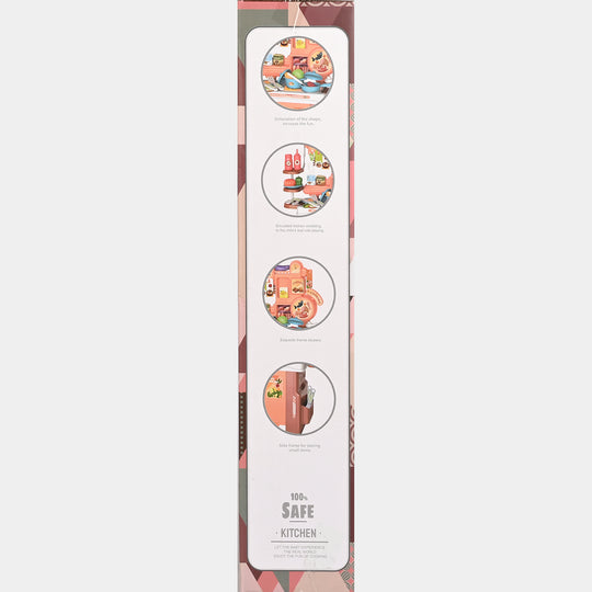 Girls Beautiful & Fun Kitchen Counter Playset – 46 Pieces
