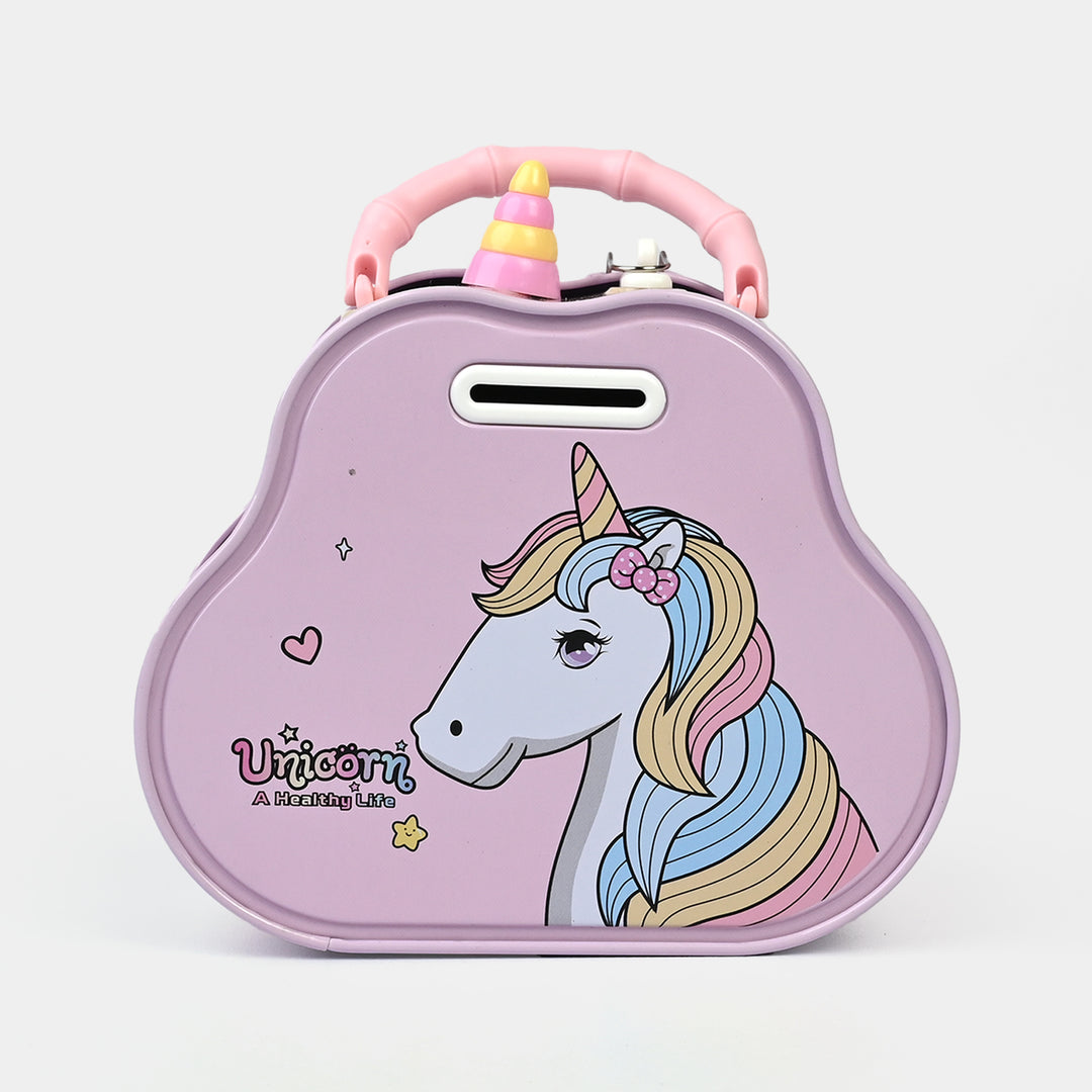 Metal Coin/Money Box with Lock For Kids