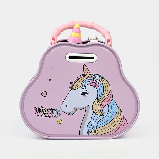 Metal Coin/Money Box with Lock For Kids