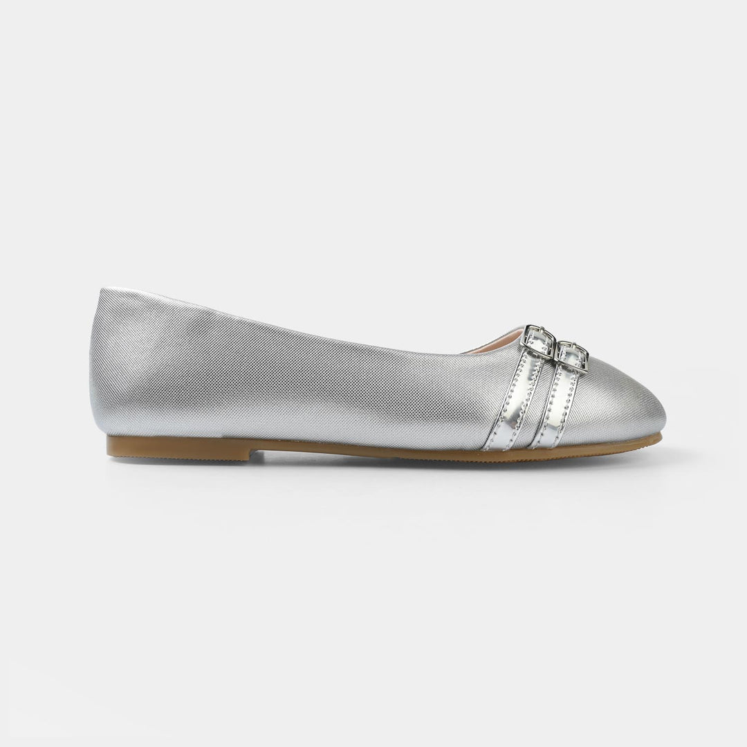 Girls Pumps ZP-162-SILVER
