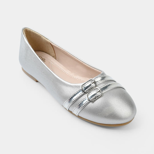 Girls Pumps ZP-162-SILVER