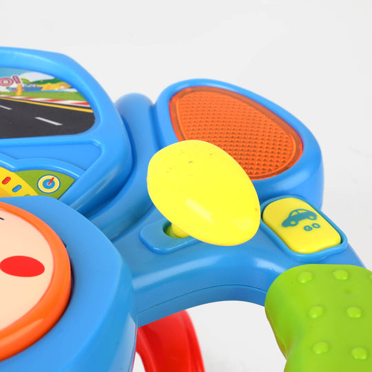 Interactive Educational Steering Wheel Toy With Projection