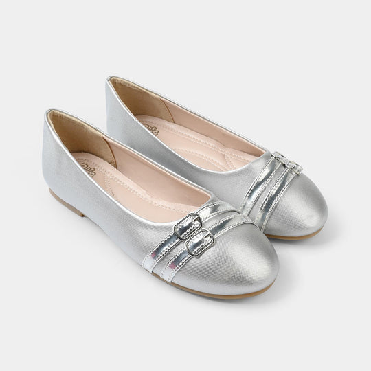 Girls Pumps ZP-162-SILVER