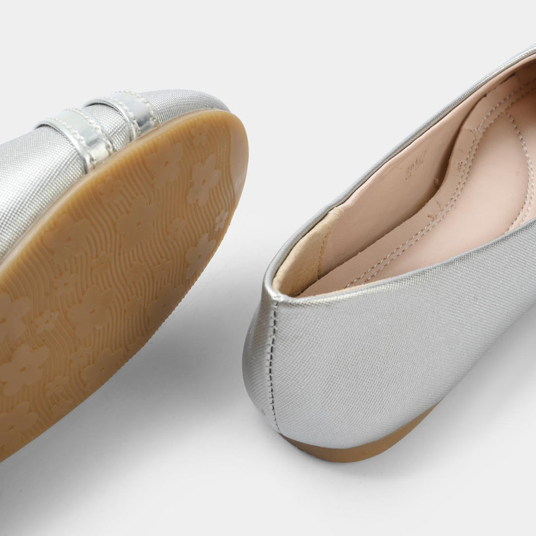 Girls Pumps ZP-162-SILVER