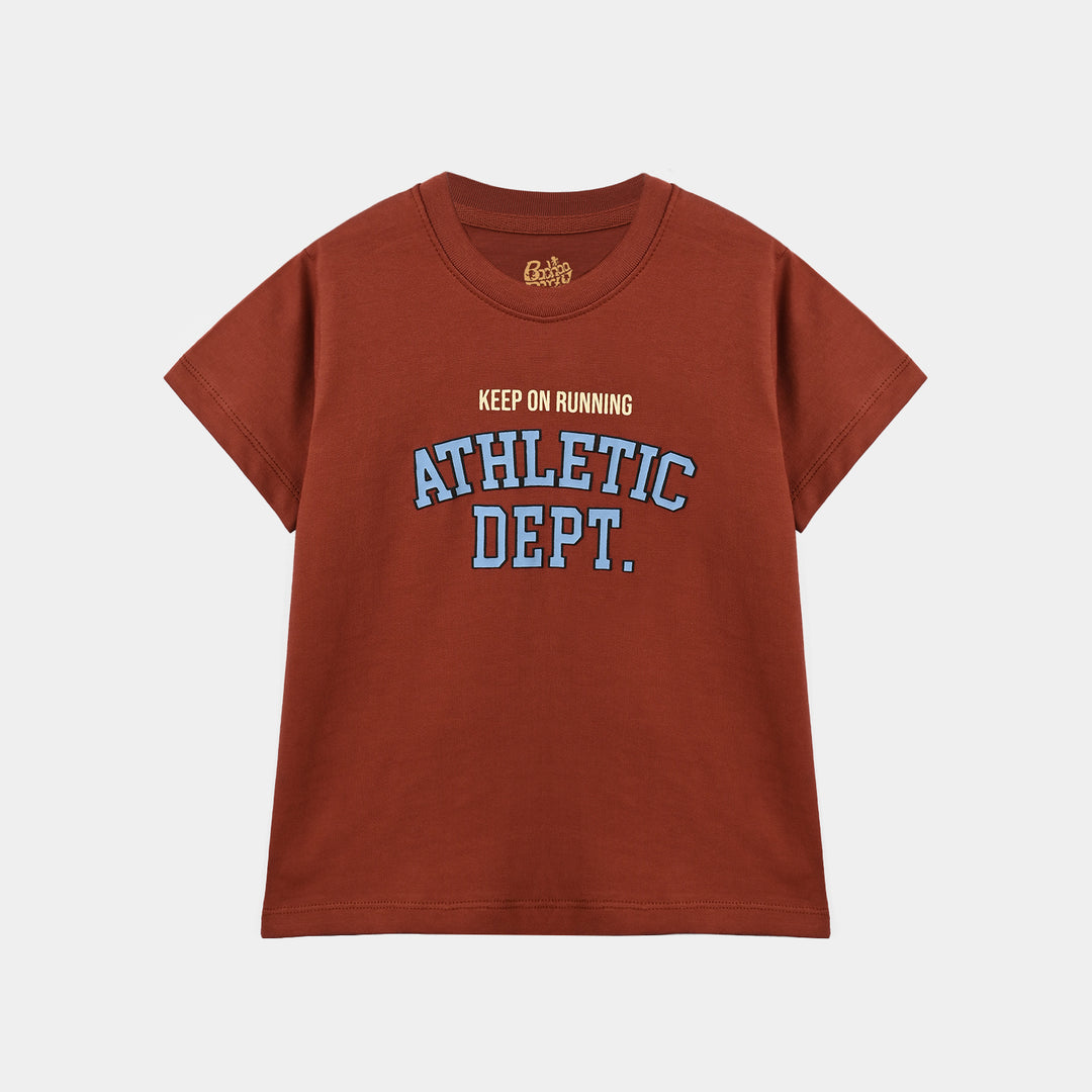 Boys Cotton Jersey T-Shirt H/S Athletic Dept