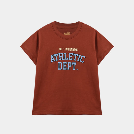 Boys Cotton Jersey T-Shirt H/S Athletic Dept