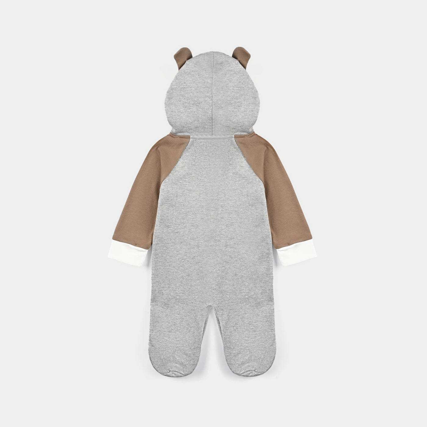 Infant Boys Cotton Interlock Romper-GREY