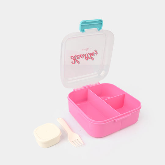 Plastic Lunch Box With Cutlery | 1.5ltr