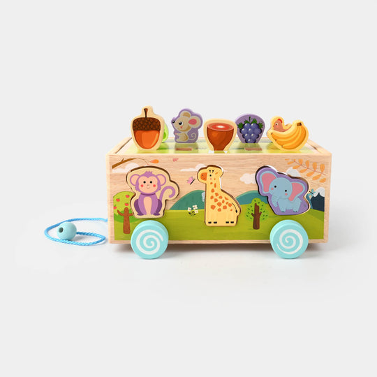 ANIMAL CAR Wooden Toy Set
