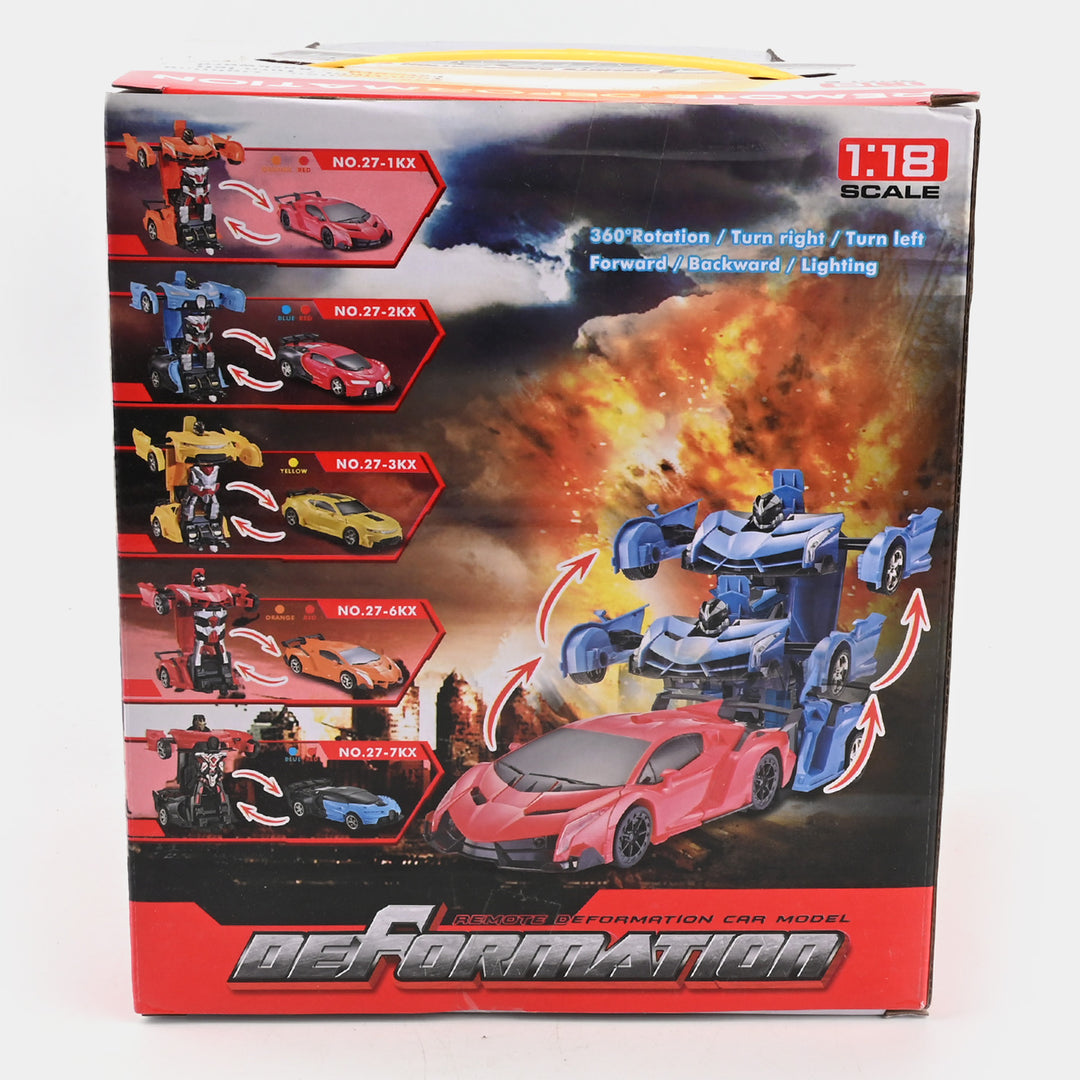 Remote Control Deformation Model Car For Kids