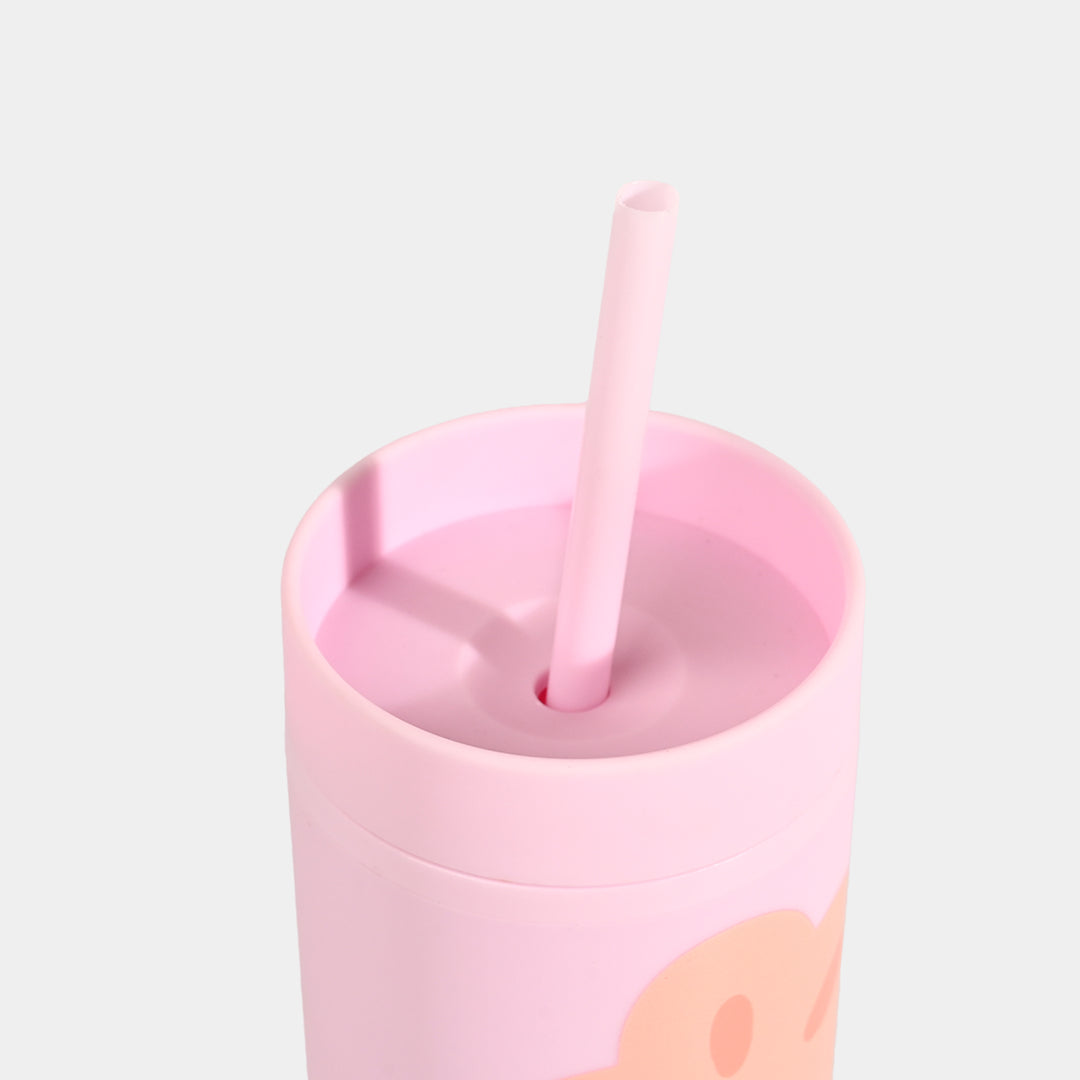 Fluted Cold Cup Tumbler with Straw