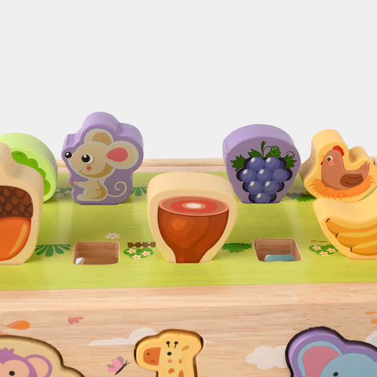 ANIMAL CAR Wooden Toy Set