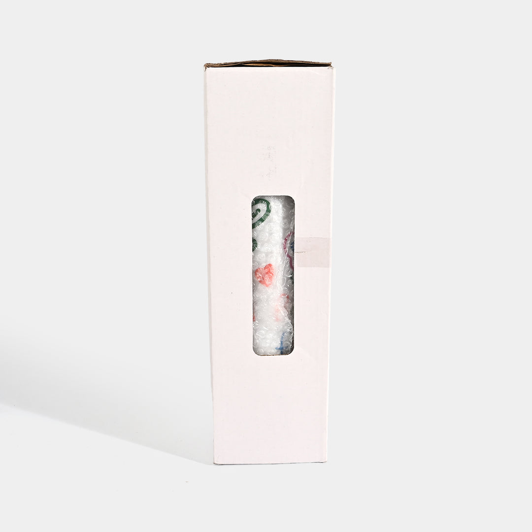 Fluted Cold Cup Tumbler with Straw