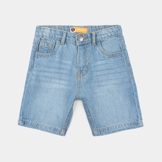 Boys Denim Stretch Short Basic - Light Blue
