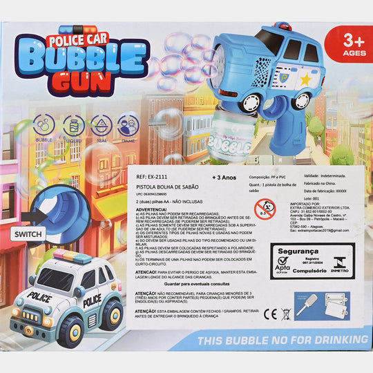 Police Car Bubble Target Toy for Kids