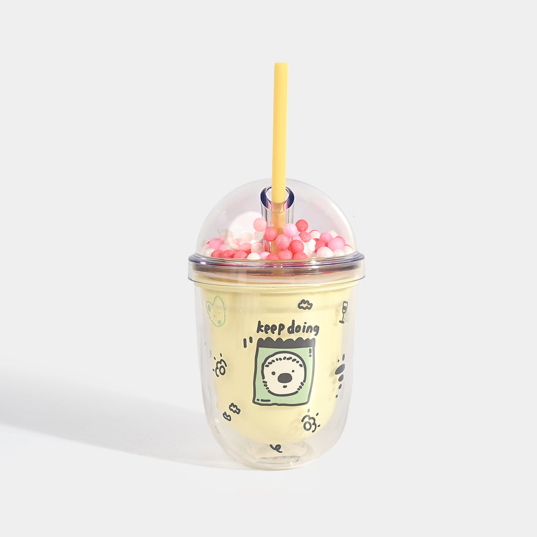 Acrylic Tumbler Mug with Straw