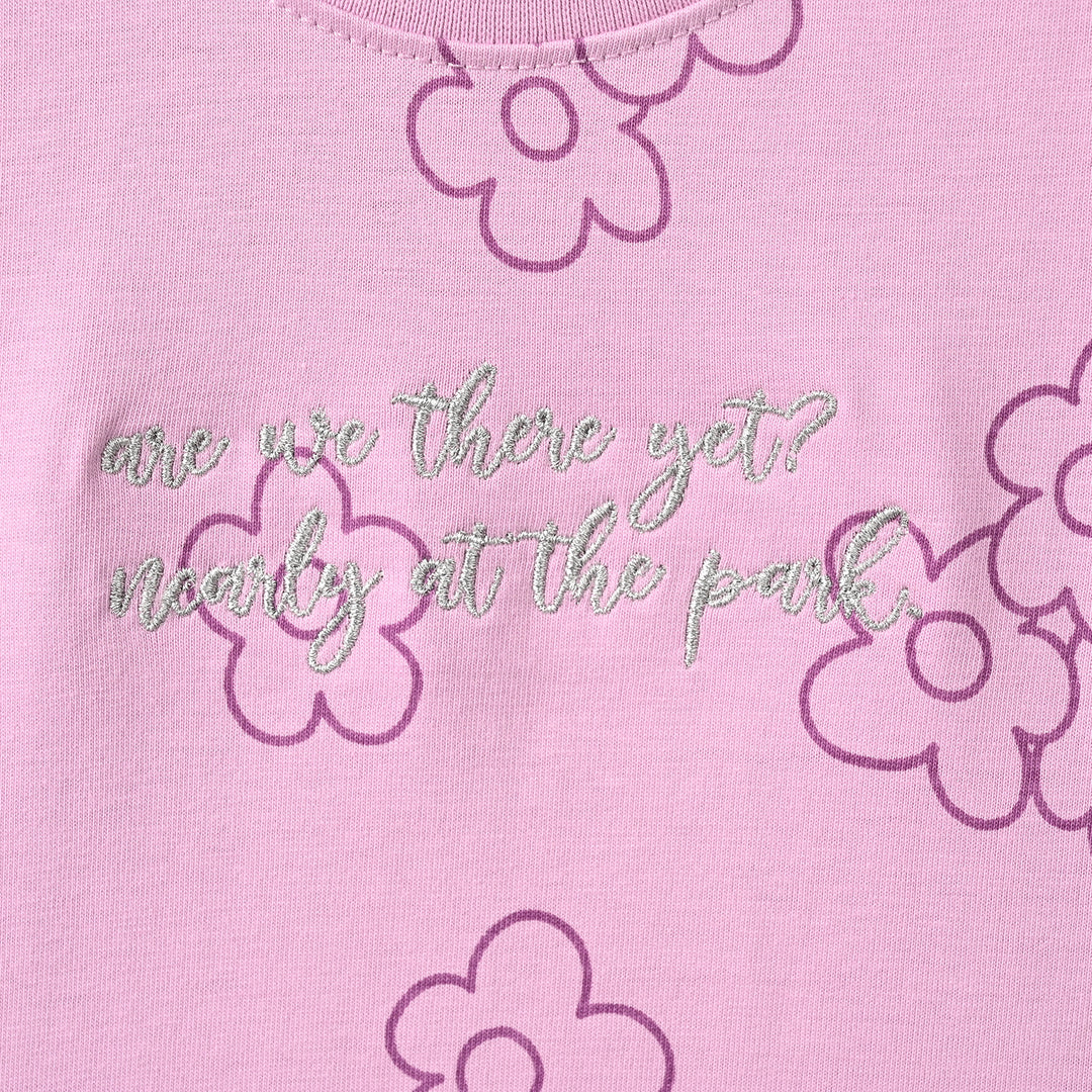 Girls Cotton Jersey T-Shirt F/S Are We There
