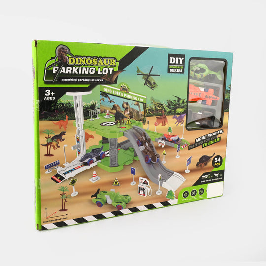 Dinosaur Parking Lot With Platform For Kids