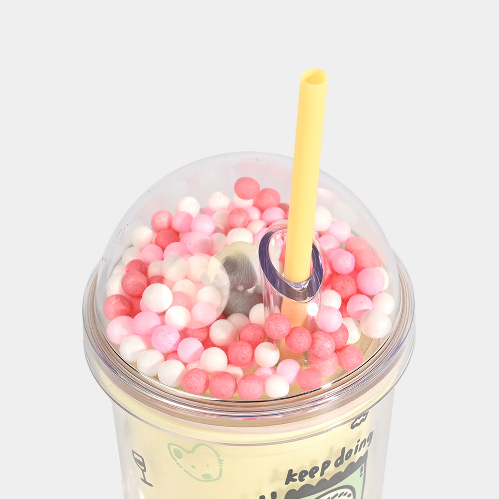 Acrylic Tumbler Mug with Straw