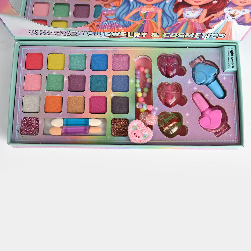 Children's Jewelry & Cosmetics Makeup Kit