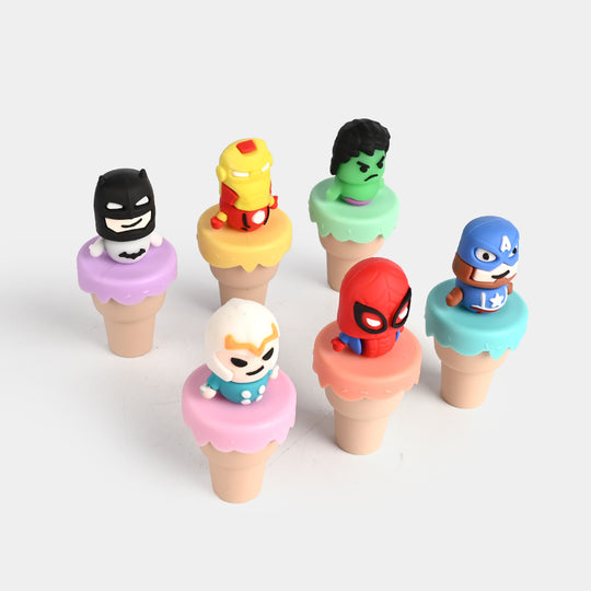 Cartoon Character Mini Highlighter Marker Set | 6PCs