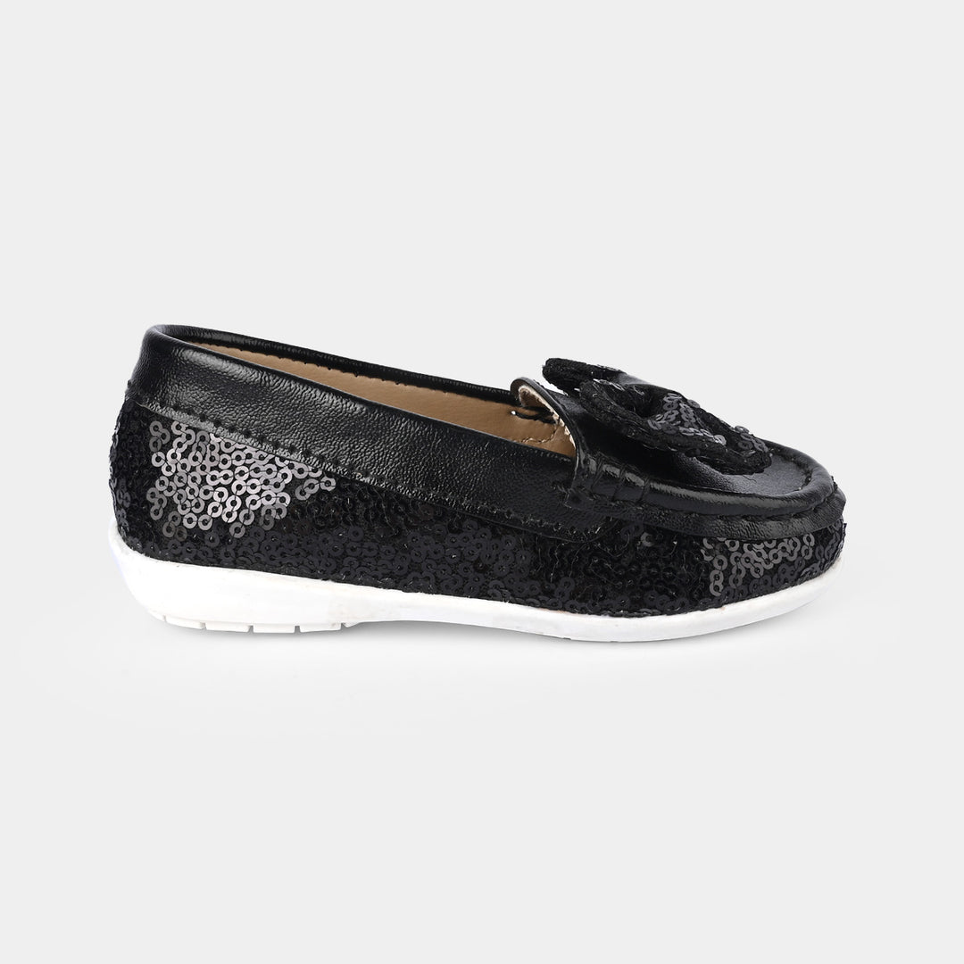 Girls Loafer JV-07-BLACK