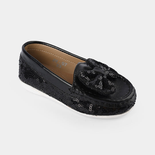 Girls Loafer JV-07-BLACK