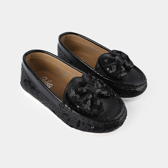 Girls Loafer JV-07-BLACK