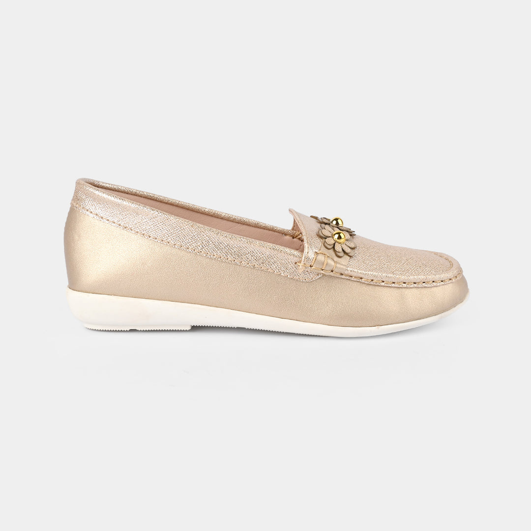 Girls Loafer JV-08-Golden