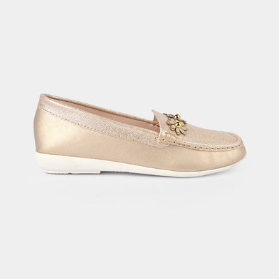 Girls Loafer JV-08-Golden