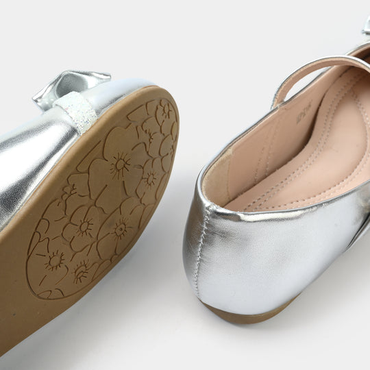 Girls Pumps ZP-160-SILVER