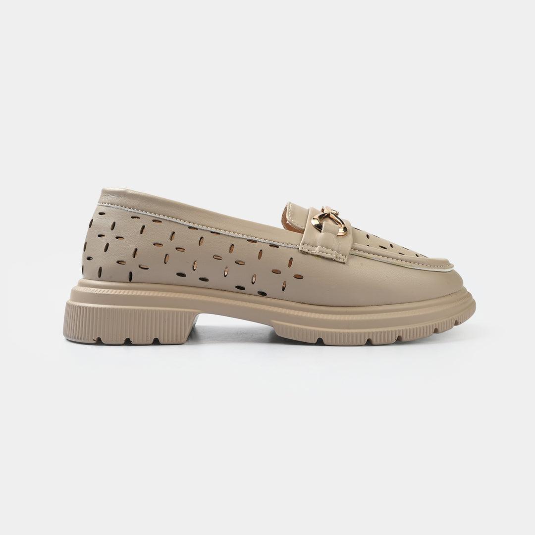 Girls Loafer ZP-146-BEIGE