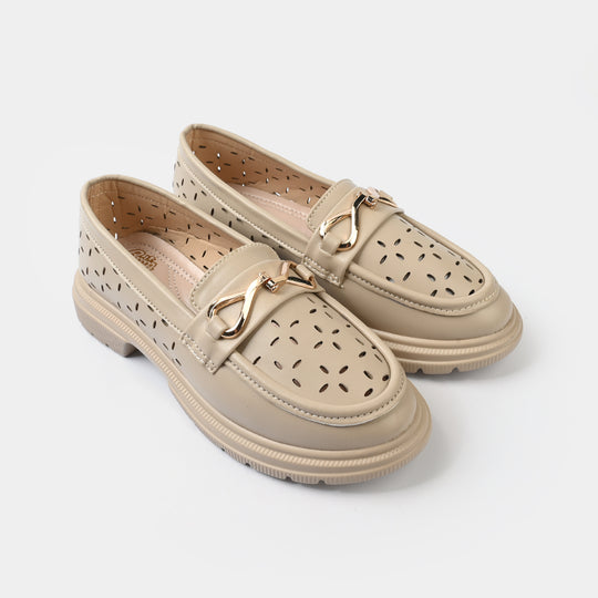 Girls Loafer ZP-146-BEIGE
