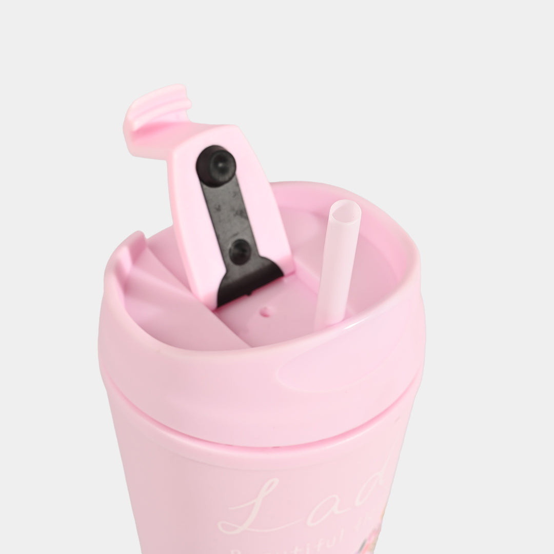 Fluted Cold Cup Tumbler with Straw