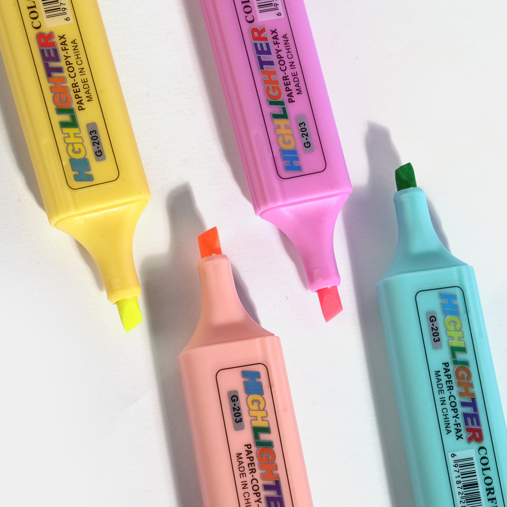 Chisel Tip Highlighter Marker Set