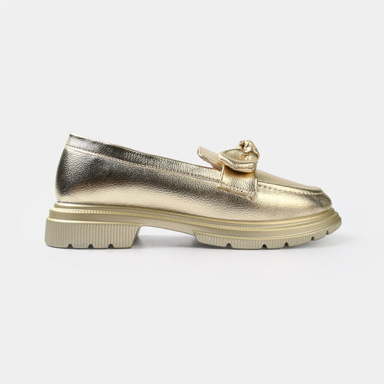 Girls Loafer ZP-145-GOLDEN