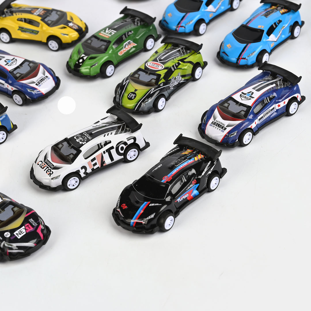28-Piece Metal Racing Car Set