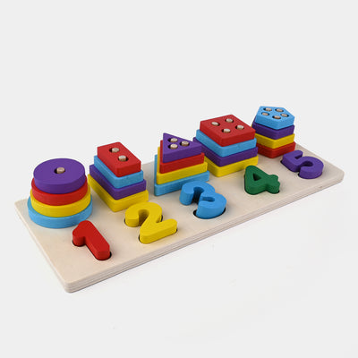 Wooden Toy Shape Blocks Pairing Educational Toy