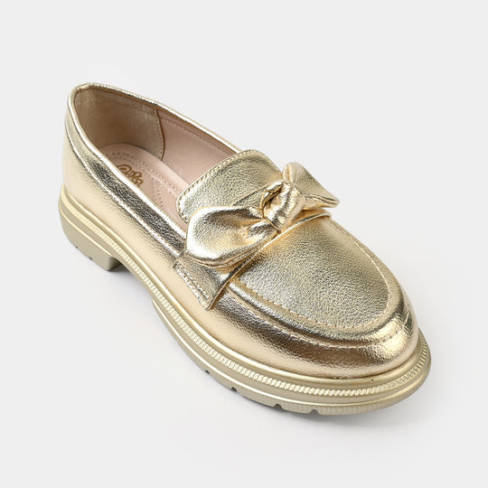 Girls Loafer ZP-145-GOLDEN