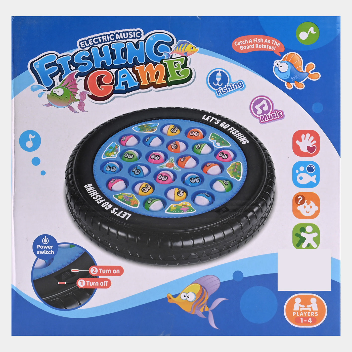 Electric Rotate Fishing Game For Kids