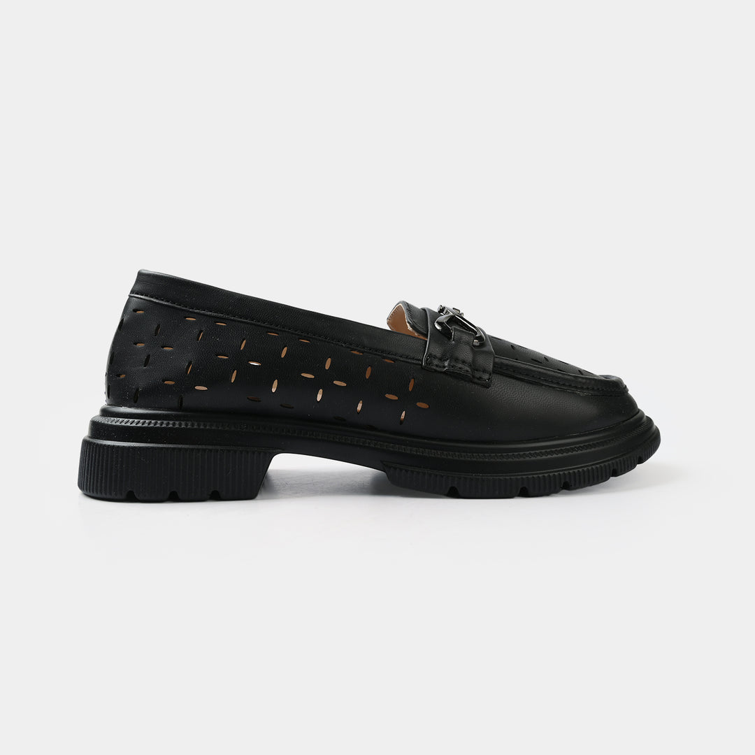 Girls Loafer ZP-146-BLACK
