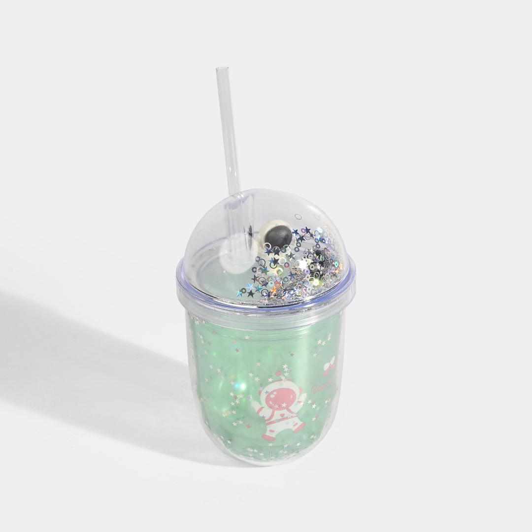 Acrylic Tumbler Mug with Straw