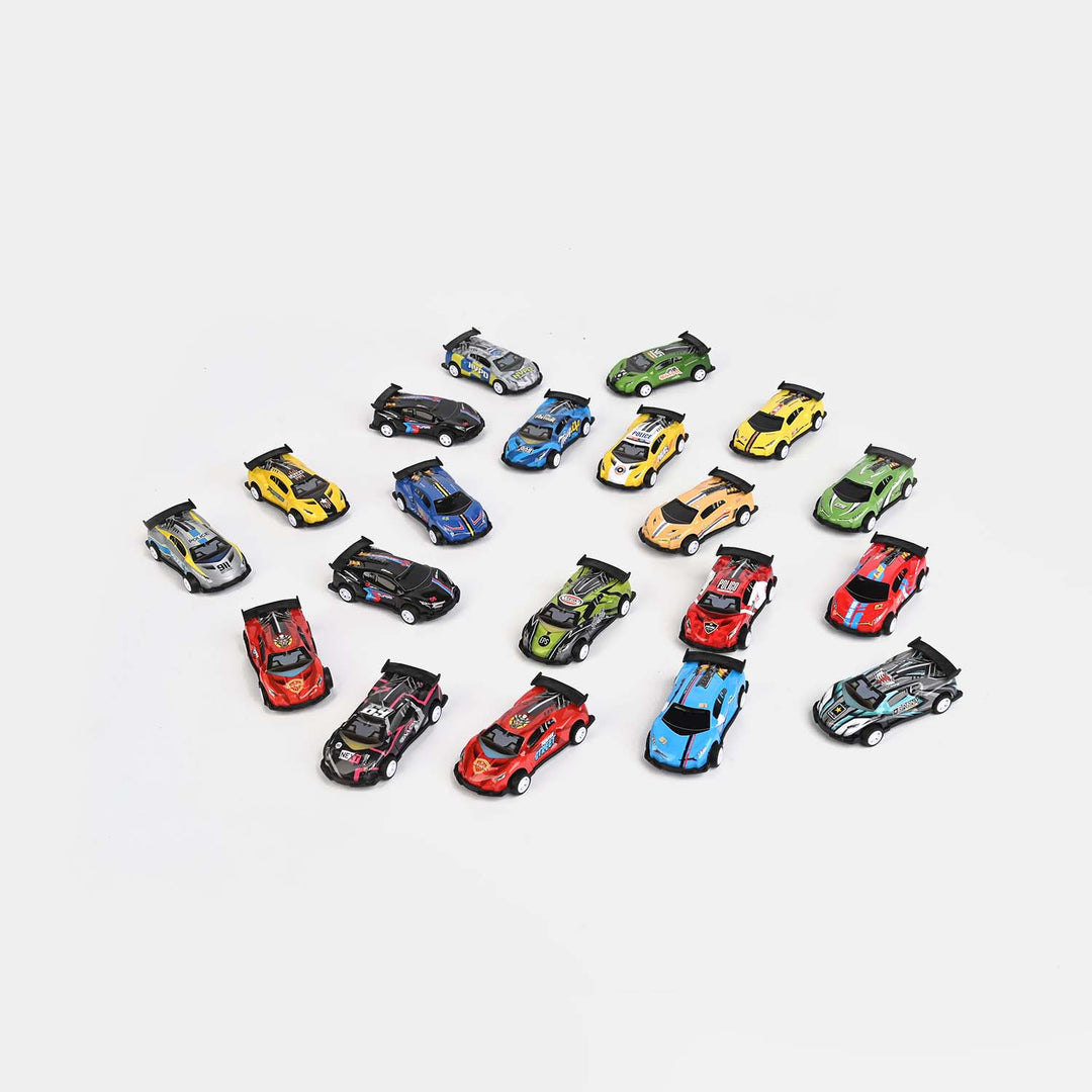 20-Piece Metal Car Racing Set