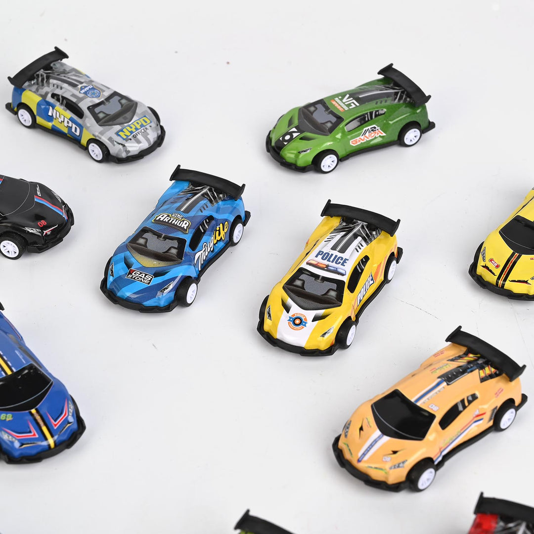 20-Piece Metal Car Racing Set