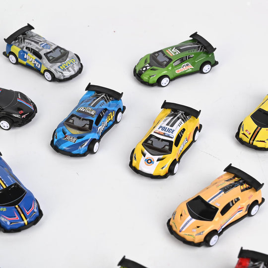 20-Piece Metal Car Racing Set