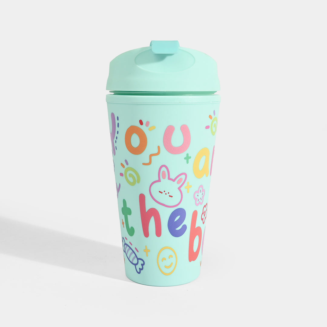Fluted Cold Cup Tumbler with Straw