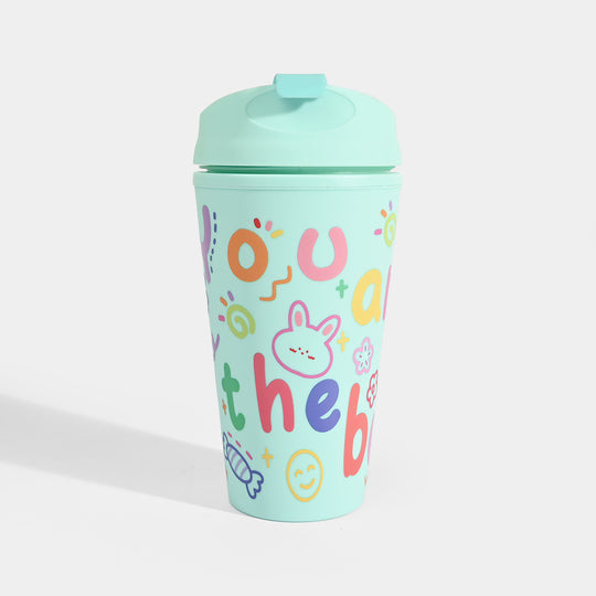 Fluted Cold Cup Tumbler with Straw