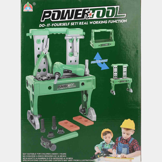 45PCS Tool Set Electric Chain Saw Toy Toolbox and Hand Tool Set for Kids